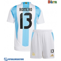 Fotballdrakt Barn Argentina Cristian Romero #13 Hjemmedraktsett Copa America 2024 Kortermet (+ Korte bukser)